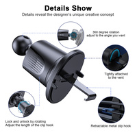 Soporte Magnético Inalámbrico para Coche de 25W con Luz LED de 7 Colores, Compatible con iPhone 12-17, Soporte para Teléfono