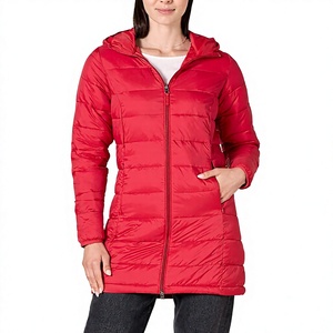 Veste matelassée d'hiver pour femme EVER GLOW, col montant, manches en peau de mouton respirante, fermeture éclair en nylon - Product Image 1