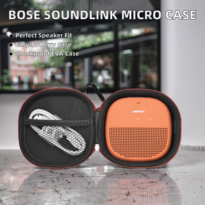 Étui compatible avec l'<span class=keywords><strong>enceinte</strong></span> <span class=keywords><strong>Bluetooth</strong></span> <span class=keywords><strong>Bose</strong></span> <span class=keywords><strong>SoundLink</strong></span> Micro 2e génération, boîte de rangement portable avec poche en filet - Product Image 2