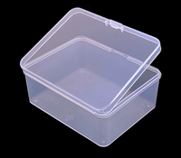 Boîte en plastique semi-transparente avec couvercle, boîte de rangement en plastique personnalisée avec couvercle à clipser, prix de gros d'usine