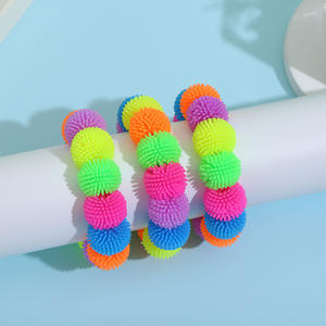 Nuovo pizzicotto Le colorato morbido braccialetto TPR che allevia lo Stress giocattolo braccialetto di particelle - Product Image 4