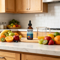 Gouttes Keto BHB à Marque Blanche OEM, Cétones Exogènes, Gestion du Poids, Santé Digestive, Soutien Énergétique, Complément Alimentaire pour Régime Faible en Glucides