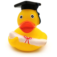 Jouets de bain pour bébé en caoutchouc personnalisés avec des motifs imprimés en forme de canard, jouets de bain pour enfants