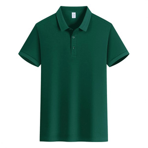Polo de Manga Corta con Cuello de Algodón Refrescante, Absorbente de Humedad, para Uso Diario, Color Sólido, Ropa de Trabajo Personalizada, Camisa de Cultura Corporativa - Product Image 4