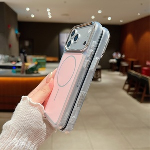 Fundas Magnéticas para Teléfono Móvil en Colores Originales de Diseñador para iPhone 17 Pro Max Air 16 15, Carcasa Transparente Resistente de TPU y PC Nano - Product Image 5