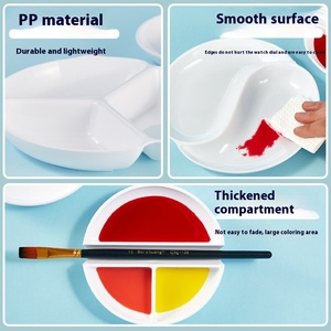 <span class=keywords><strong>Palette</strong></span> de peinture acrylique blanche multi-grilles épaissie Weizhuang SL-01 <span class=keywords><strong>en</strong></span> gros, <span class=keywords><strong>palette</strong></span> rectangulaire, 7 tailles, fournitures artistiques - Product Image 3