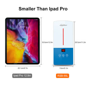 Mini Calentador de Agua sin Tanque con Elemento Calefactor de Acero Inoxidable SS304, 5500W, 220V, Certificado CB, Uso Doméstico, Carcasa de Plástico, Clase B Energética, Inglés - Product Image 4