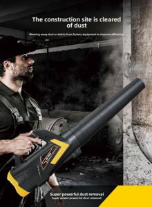 Souffleur électrique portable de qualité industrielle avec cordon, 230 km/h, haute puissance, souffleur de tempête et de feuilles pour l'élimination de la poussière domestique - Product Image 2