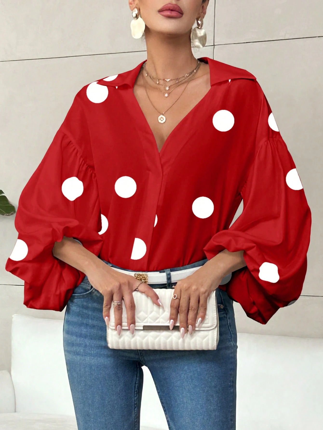 Red polka dots