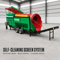 ISO 9001 Adaptable aux environnements difficiles MTS2050 Cribleur mobile de surface Cribleur mobile de compost et de gravier