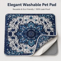 Tapis pour animaux de compagnie super absorbant, lavable en machine, à absorption rapide, réutilisable, écologique, antidérapant, anti-fuite, pour chiens et chats