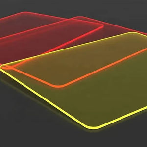 Huashuaite קפוא perma בצבע זוהר פלסטיק כהה גיליון אקריליק פלורסנט - Product Image 5