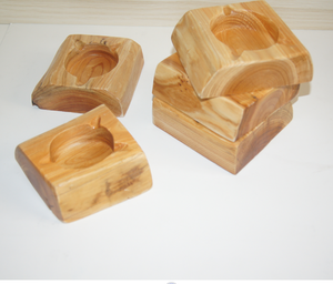 Cenicero de madera de color claro Natural - Product Image 2
