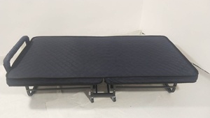 Lit pliant haute qualité et <span class=keywords><strong>confortable</strong></span> lit <span class=keywords><strong>d</strong></span>'<span class=keywords><strong>appoint</strong></span> à roulettes avec matelas en mousse pour hôtel maison - Product Image 5