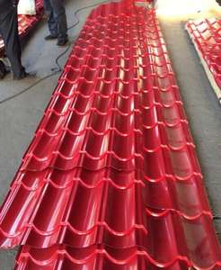 Tôle de toiture en <span class=keywords><strong>zinc</strong></span> aluminium de longue portée <span class=keywords><strong>prix</strong></span> par mètre carré 0.45mm 0.5mm d'épaisseur tuile d'acier enduite de couleur ondulée galvanisée - Product Image 6