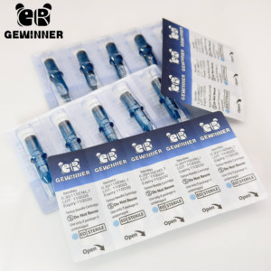 Aiguilles de tatouage jetables professionnelles Gewinner, 20 cartouches pour maquillage permanent et art corporel des sourcils, marque privée 1015RM - Product Image 4