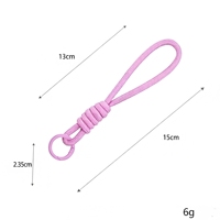 Telefoonhouder Paracord Lanyard Sleutelhanger DIY Gevlochten touw Mobiele telefoonriemen Lanyard Lanyards voor mobiele telefoons Charme polsband