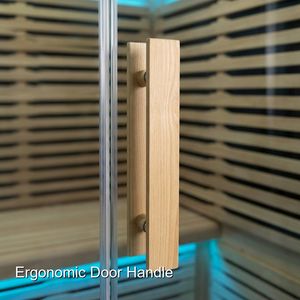 Sauna extérieur de jardin à vapeur sèche 220V pour 2-6 personnes, idéal pour la relaxation en parc ou villa, avec panneau de commande - Achetez maintenant - Product Image 5