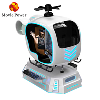 Juego de vuelo comercial VR, simulador de vuelo, helicóptero, soporte de rotación 360 con buena calidad