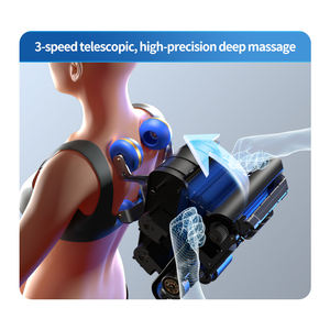 Nouvellement conçu luxe 4D noir grand fauteuil de massage SL Rail santé détection AI commande vocale Thai Stretching - Product Image 3