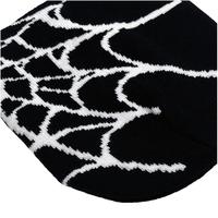 Gorro de golf Beanie Fine 2026 de moda, colorido, con diseño de telaraña jacquard, de acrílico y seda elástica, texturizado y con adornos.