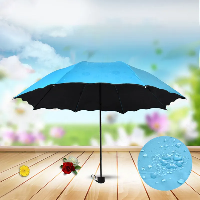 China Umbrella Lieferanten 21inch * 8k Innovative Produktideen Günstige Magic Umbrella Dreifach Regenschirm