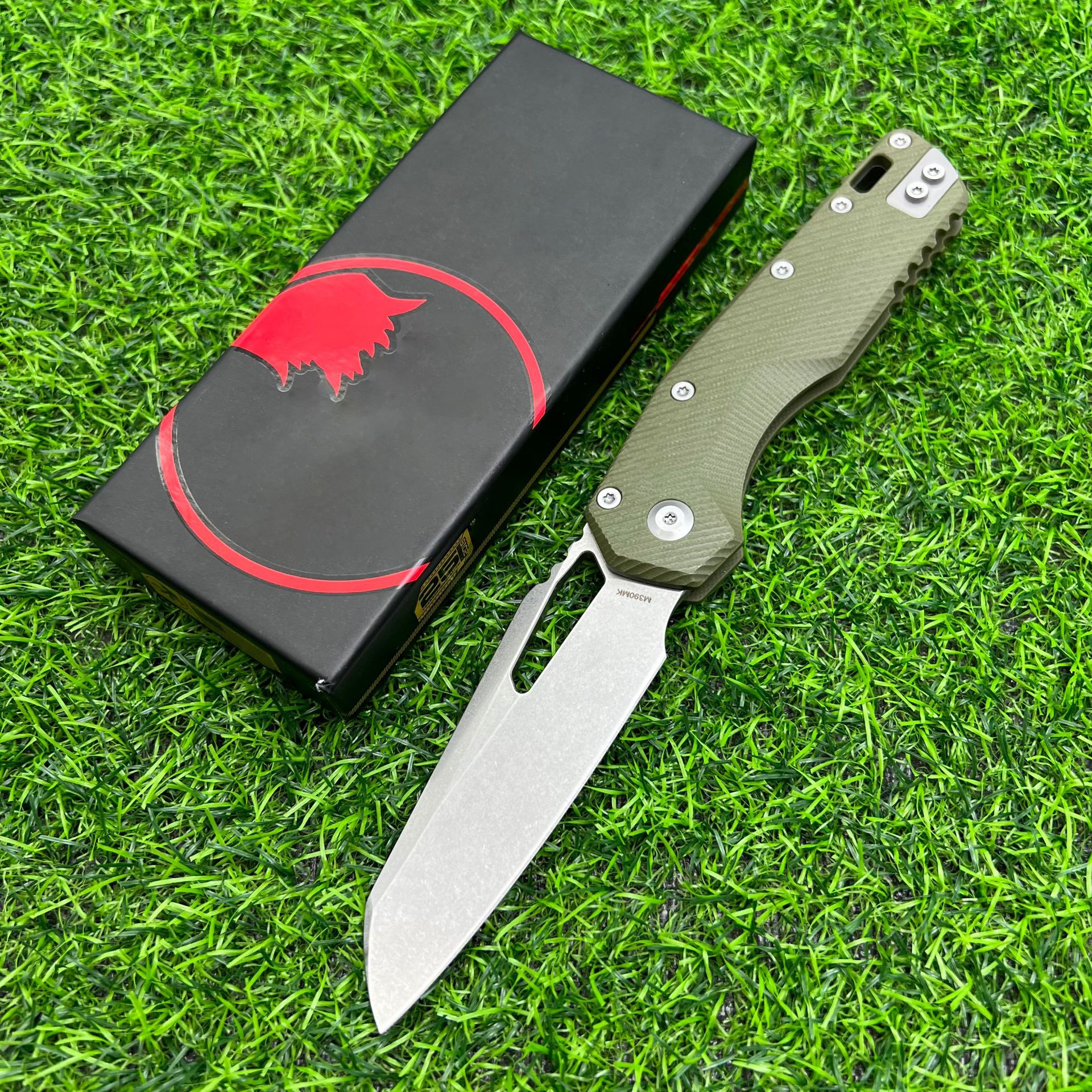 Lame blanche G10 verte