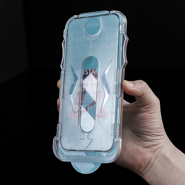Dust Free Matte Easy Install Magic Box Kit Privacy Anti Spy Mobile Phone Tempered Glass Film Screen Protector for iphone samsung