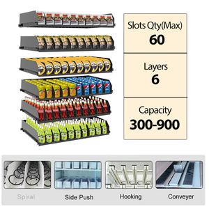 Máquina Expendedora Inteligente de Bebidas y Snacks para <span class=keywords><strong>Tiendas</strong></span> de Conveniencia sin Personal, <span class=keywords><strong>con</strong></span> Pantalla Táctil y SDK - Product Image 5