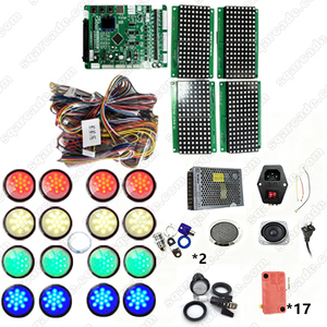 Kit de Arcade Operado con Monedas DIY para 4 Jugadores: Captura de Frijoles Traviesos con Luz de Redención para Fuente de Alimentación de 110/220V (Versión en Inglés) - Product Image 6