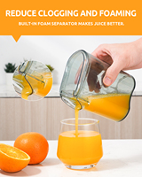 Extracteur de jus sain GDOR avec 2 vitesses, facile à nettoyer, anti-goutte, sans BPA, pour fruits et légumes