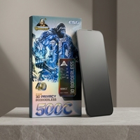 Film de protection d'écran anti-espion à 25 degrés pour iPhone 17 Pro 500C, verre trempé à haute courbure sans bordure pour iPhone 18 Pro Max