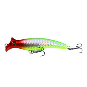 Vente en gros d'appâts en plastique dur de 12.5cm 20g leurres de pêche Popper avec yeux 3D pour la pêche à la carpe d'eau douce en eau salée - Product Image 1