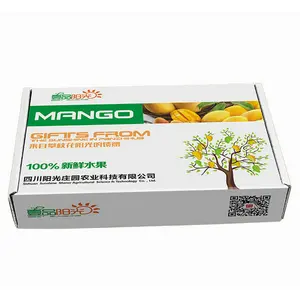 Manufacturers customized high-grade color printing five-layer tile gift box express portable fruit and vegetable carton