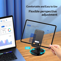 Support universel portable pour téléphone et tablette |   Support de bureau en métal ABS avec joint d'amortissement antidérapant