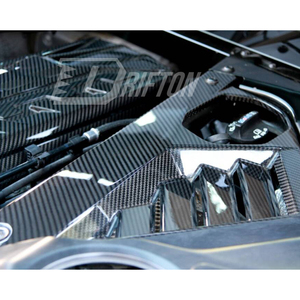 แผงครอบช่องเครื่องยนต์คาร์บอนไฟเบอร์แบบแห้ง Drifton รุ่นใหม่ สำหรับ Chevrolet Corvette C8 Coupe Stingray Z51 & Z06 Z07 ปี 2020-2026 - Product Image 4