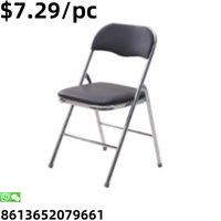Usine Saling métal école Courntyard intérieur confortable chaise pliante en fer