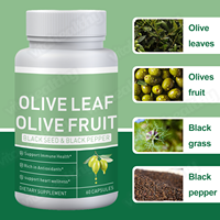 Vitahealthy OEM/ODM Top Grade Olijfblad Olijfvrucht Capsules met Zwarte Zaad Extract Olijfblad Capsules voor Immuun Gezondheid