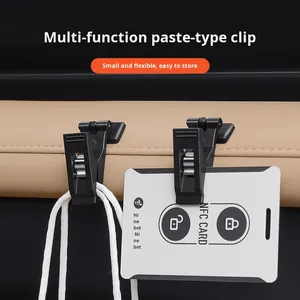 Multifunctional <b>Car</b> Magnetic Card Holder & Sunshade Curtain with ABS Material Interior Kits Adhesive Receipt Organizer <b>Clips</b> - Product Image 2