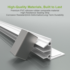 Joint d'étanchéité en silicone pour porte extérieure, pare-courant d'air, bande d'étanchéité pour porte, joint inférieur, remplisseur d'espace, bloqueur, insonorisation, air froid - Product Image 4