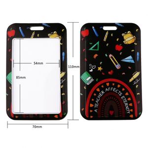 School <b>Lanyard</b> with Card Holder Neck <b>Lanyard</b> Strap for Keys ID Holder Cute Badge Keychain for Women Teens Boys Girls Kids - Product Image 2