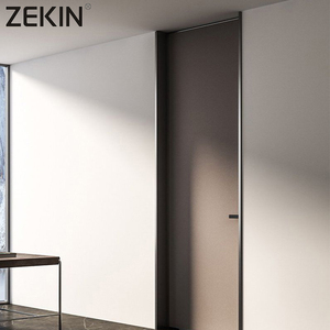 ZEKIN Storm Ready Puerta de madera revestida de aluminio Resistente a impactos Vidrio Carga de viento Probado Villa - Product Image 6