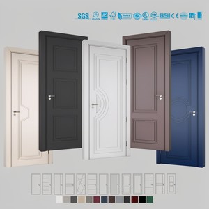 Puerta Interior de Madera Estilo Inglés, Moderna, Insonorizada 35 36 40dB, Puertas Interiores con Marco de MDF para el Hogar - Product Image 3