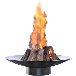 Outdoor European Outdoor Cooking Fire Bowl Corten Steel camino Simple New Log Burner Fire Pit