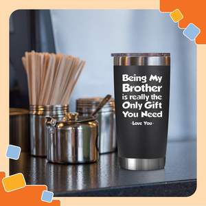 Cadeau promotionnel unique Cadeau de Noël et d'anniversaire Tasse à café isotherme en acier inoxydable à double paroi 20 oz avec couvercle - Product Image 3