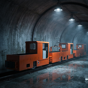 Locomotora Eléctrica a Batería a Prueba de Explosiones para Minería Subterránea, <span class=keywords><strong>Tren</strong></span> de Transporte para Túneles de Minas de Carbón - Product Image 1