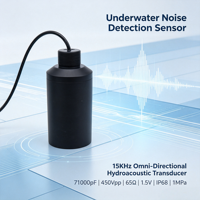 Transductor Ultrasónico Subacuático de Doble Transmisión y Recepción de 35 kHz, 450 Vpp, 65-71000 pF, IP68, Hidrófono para Monitoreo de Ruido Subacuático, con Certificación CE