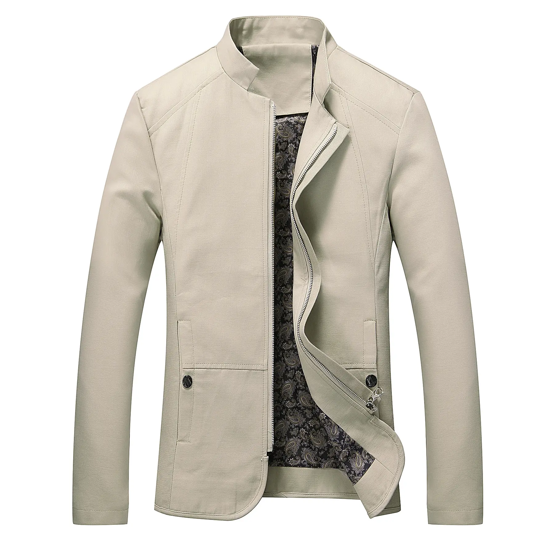 Discount Price Mass Customization Zipper Jacket Fashion Varsity Jacket Casual Bomber Jacket