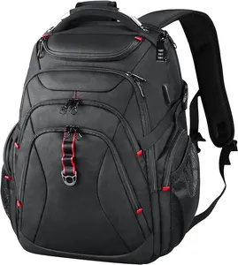 Mochilas de hombre de calidad superior mochila de viaje negra mochila personalizada al por mayor
