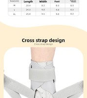 Attelle de cheville robuste avec soutien latéral, manchon de compression respirant pour athlètes, protection de cheville haute performance